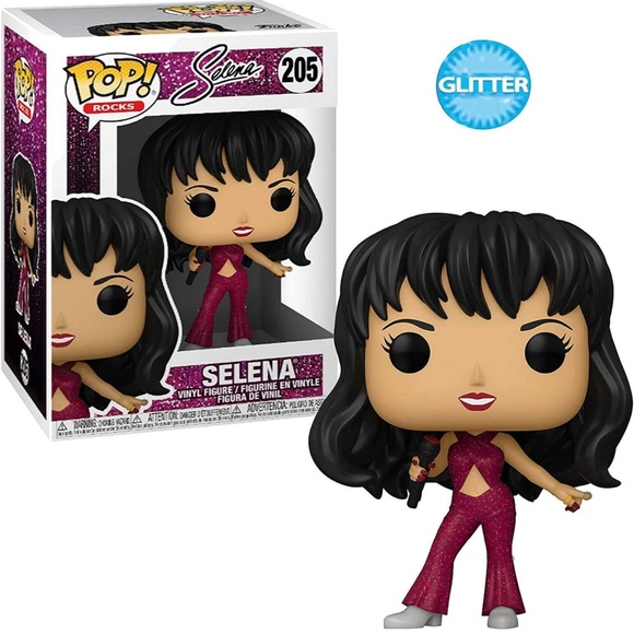 Selena Funko Pop! #205 Selena Burgundy Diamond Glitter w/ extra protective case - Picture 4 of 10